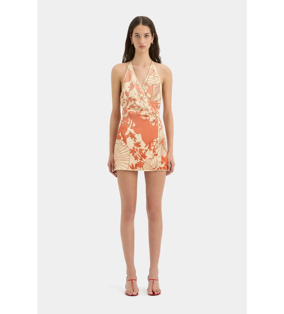 Sir The Label Como Twist Mini Dress in Paradiso Print Size AU 6 - Image 1