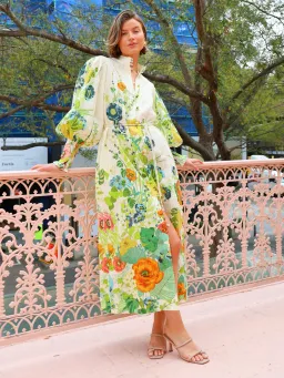 Alemais Constance Midi Shirtdress Floral Size 14 for rent on The Volte - image 1