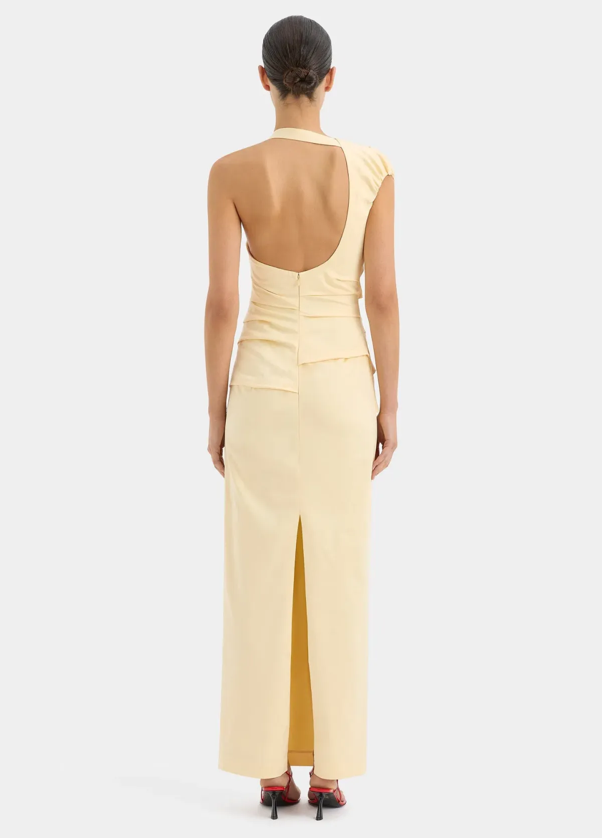 Sir The Label Giacomo Gathered Gown Butter Size 0 / AU 6 - Image 2