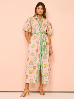 Alemais Porcelain Shirtdress Multi Size 10 for rent on The Volte - image 1