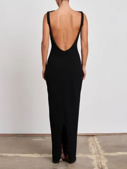 Effie Kats Black Verona Gown Black Size S / AU 8 for rent on The Volte - image 4