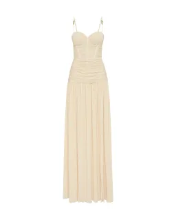Manning Cartell Double Time Pleat Dress Nougat Size AU 8 for rent on The Volte - image 6