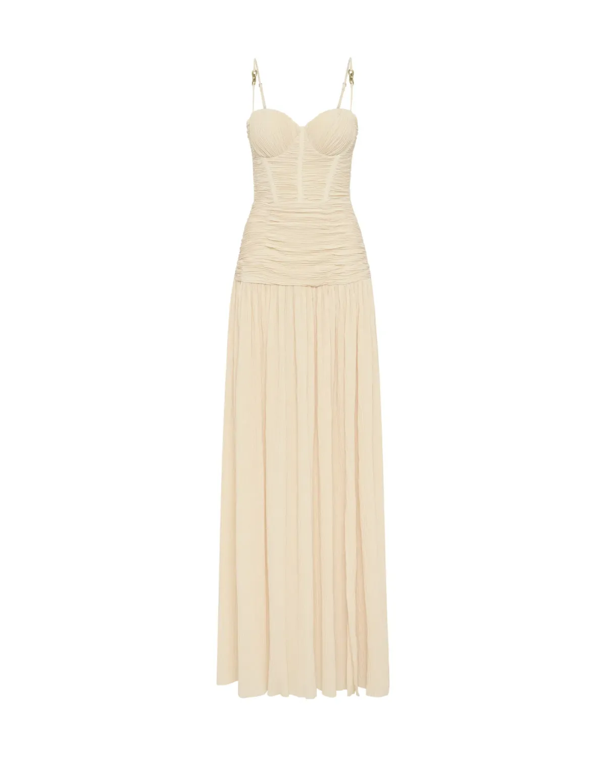 Manning Cartell Double Time Pleat Dress Nougat Size AU 10 - Image 6