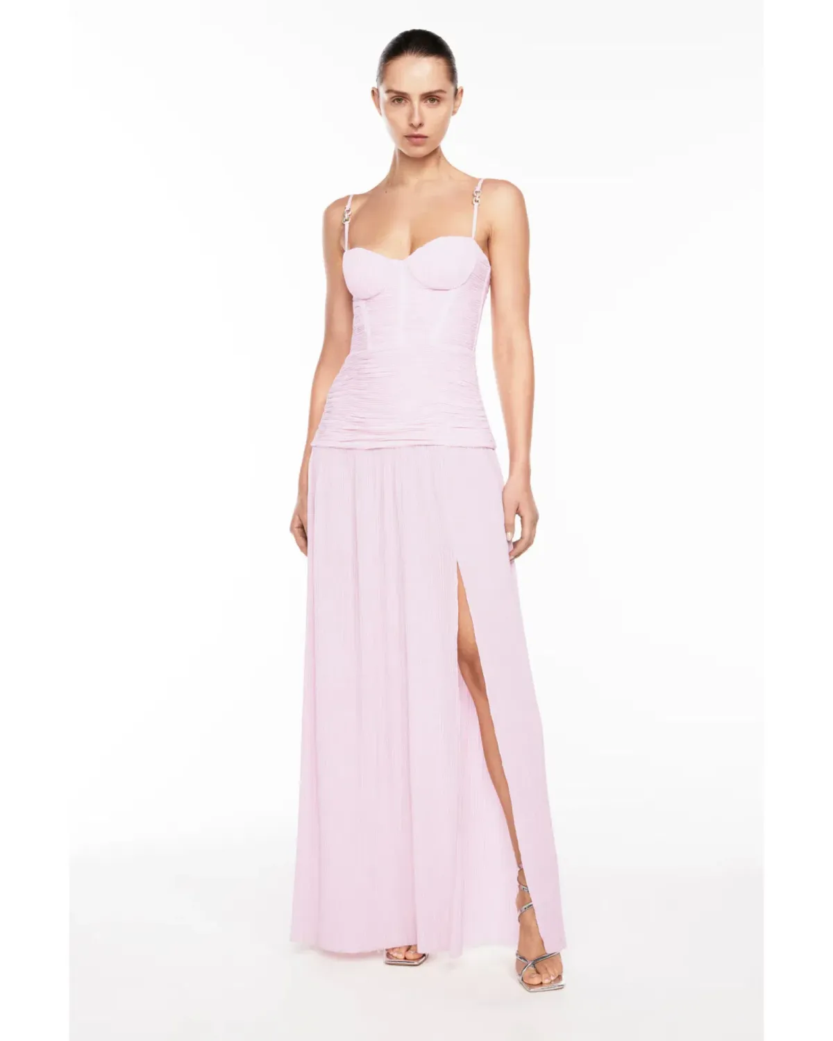 Manning Cartell Double Time Pleat Dress in Hydrangea Pink Size AU 10 - Image 1