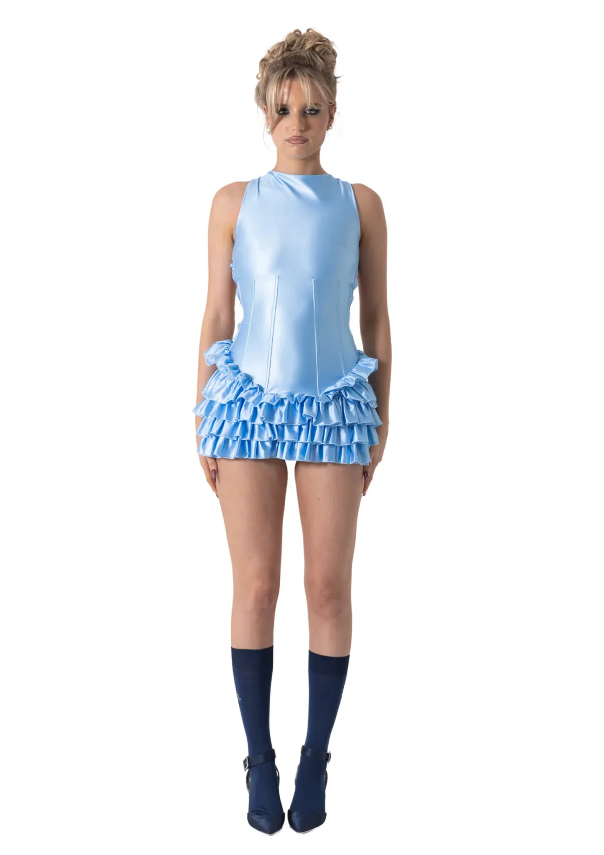 Bye Bambi Madison Mini Dress Blue Size S / AU 8 - Image 1