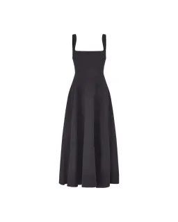 Odd Muse Ultimate Muse High Waist Square Neck Midi Dress Black Size AU 10 for rent on The Volte - image 11