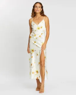 Bec & Bridge Colette Midi Wrap Dress Floral Size 8 for rent on The Volte - image 1