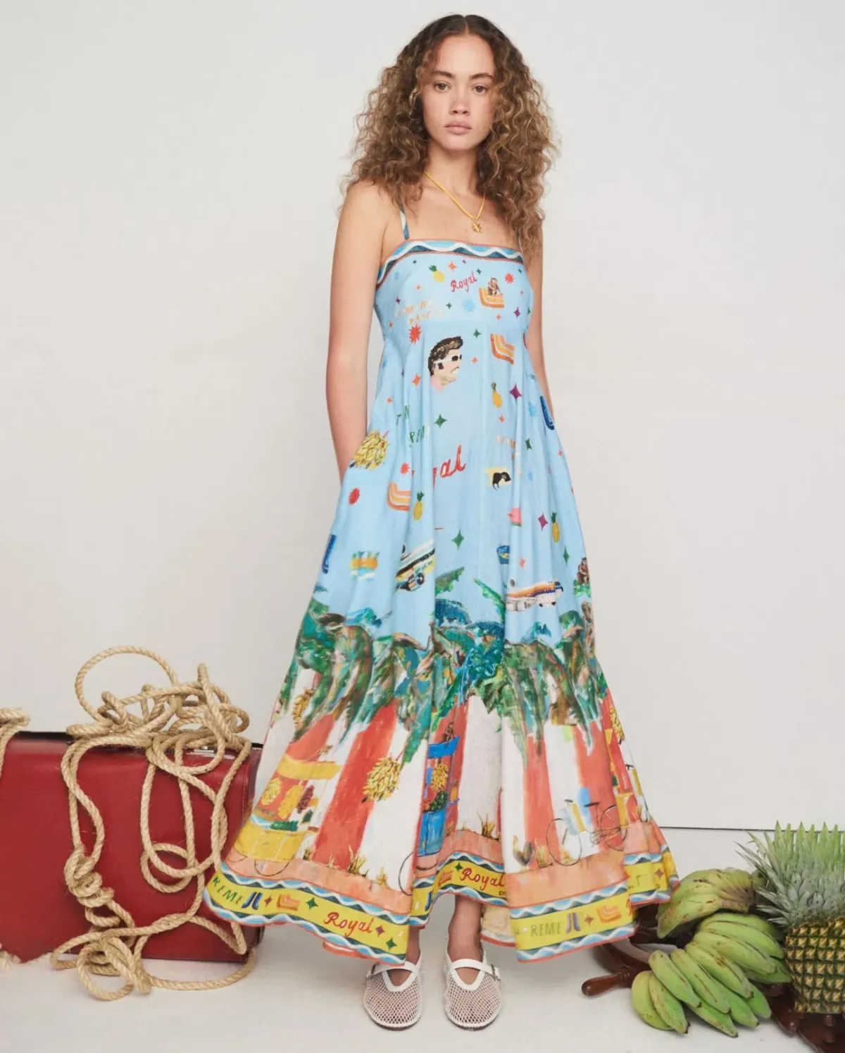 Alemais All Aboard Sundress Print Size 10 - Image 1