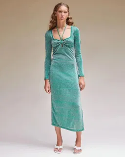 Suboo Aylish Long Sleeve Knit Dress Green Size Small / AU 10 for rent on The Volte - image 1
