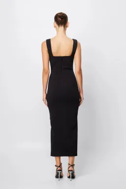 Mossman Envy Midi Dress Black Size AU 10  for rent on The Volte - image 4