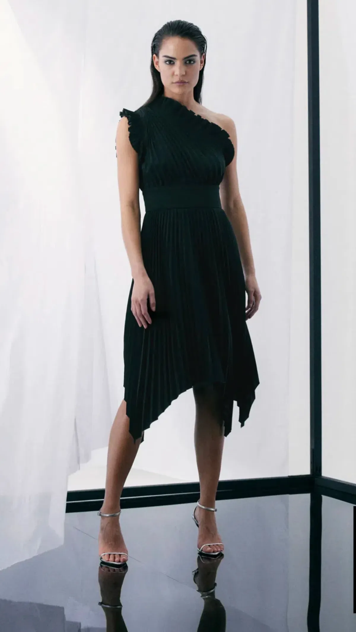 Mossman THE LADY LIKE MIDI DRESS Black Size AU 8 - Image 2