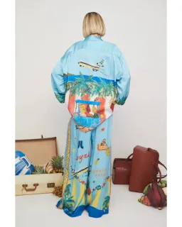 Alemais All Aboard Silk Shirt and Pant Set Print Size AU 16 for rent on The Volte - image 2