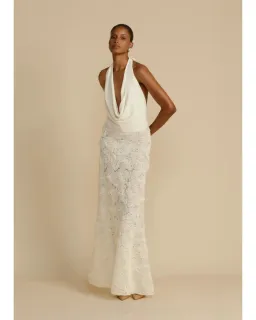 Arcina Ori Adrianna Dress Ivory Size AU 8 for rent on The Volte - image 1