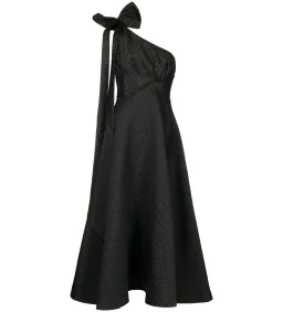  Rachel Gilbert Malea Midi Dress in Black Size AU 10  for rent on The Volte - image 2