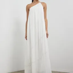 Camilla and Marc Castille One Shoulder Maxi Dress in White Size 10  for rent on The Volte - image 3