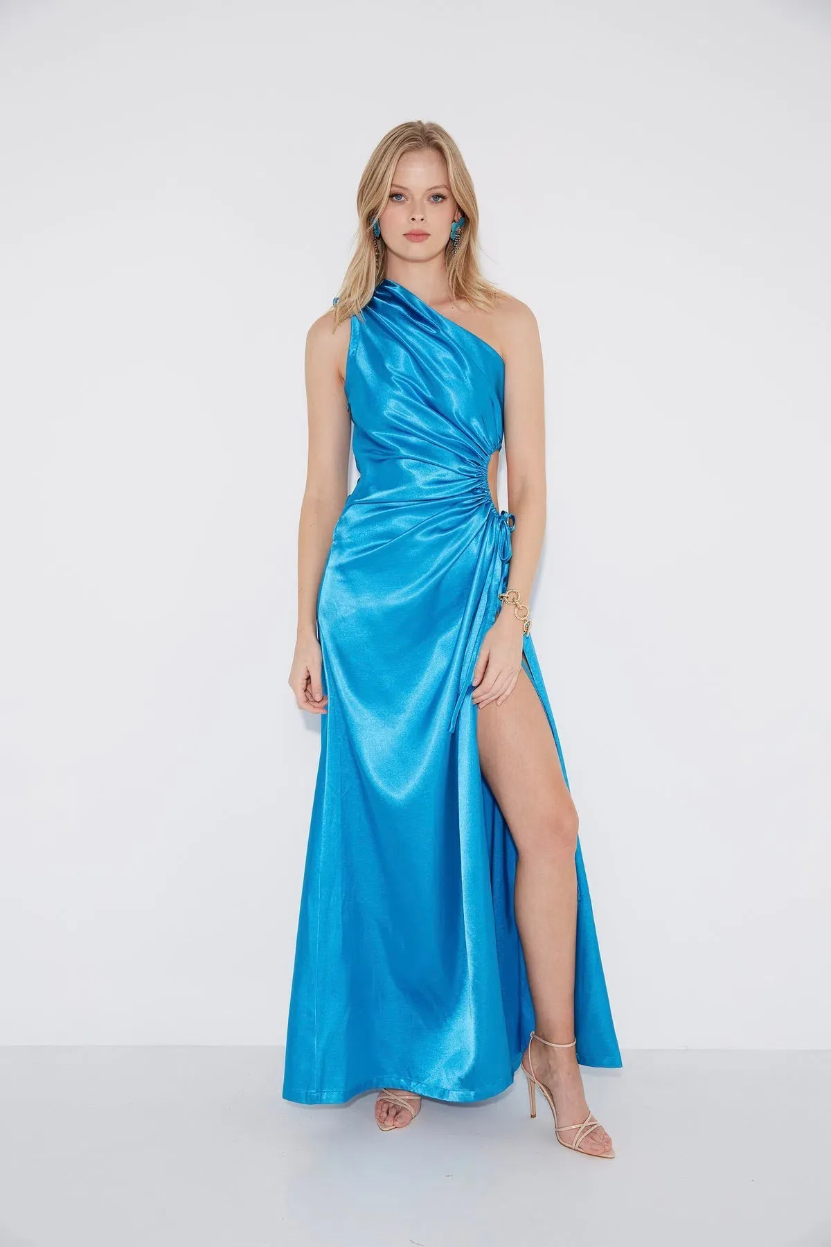 Sonya Moda Nour Maxi Dress Cyan Size 6 - Image 1