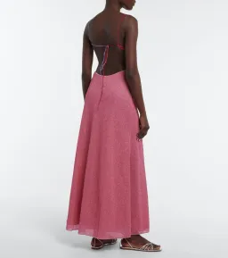 Oséree Cutout Midi Dress Pink Size S / AU 8 for rent on The Volte - image 3