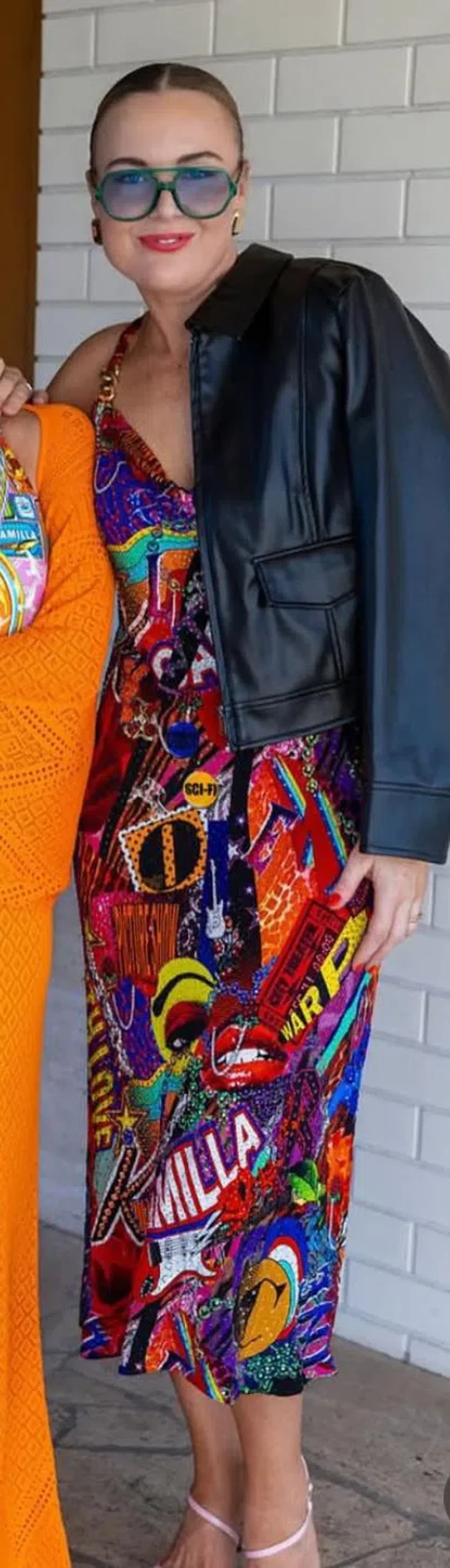 Camilla Bias Slip With Wide Strap in Radical Birth Print Size L (AU 14) - Image 2