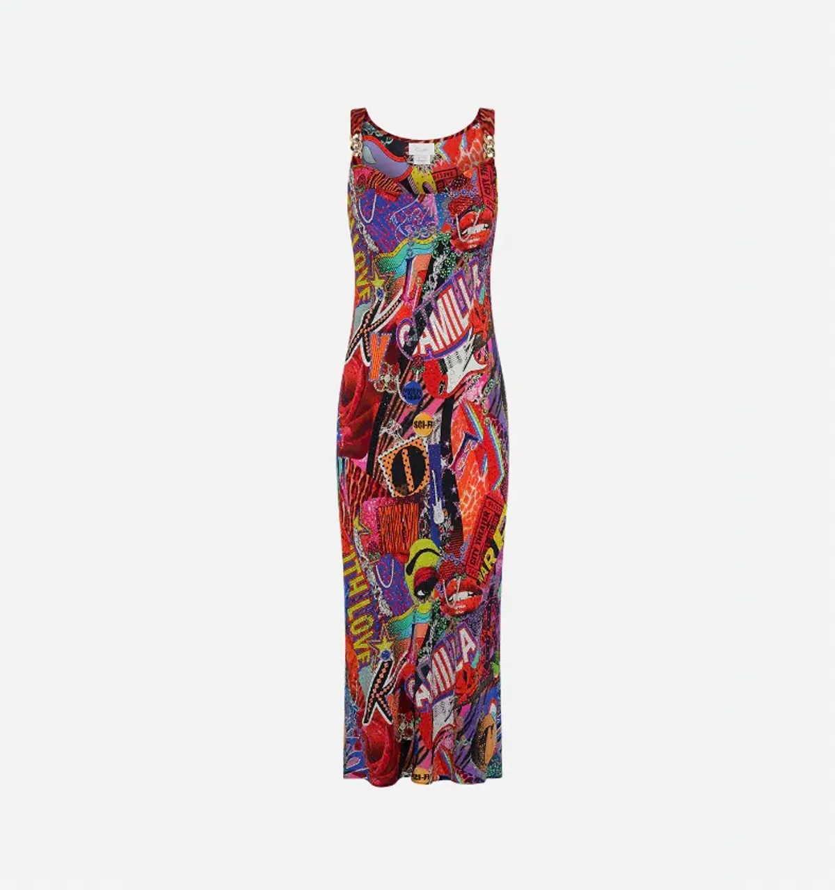 Camilla Bias Slip With Wide Strap in Radical Birth Print Size L (AU 14) - Image 9