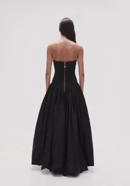 Aje Violette Bubble Hem Maxi Dress Black Size 16 for rent on The Volte - image 5
