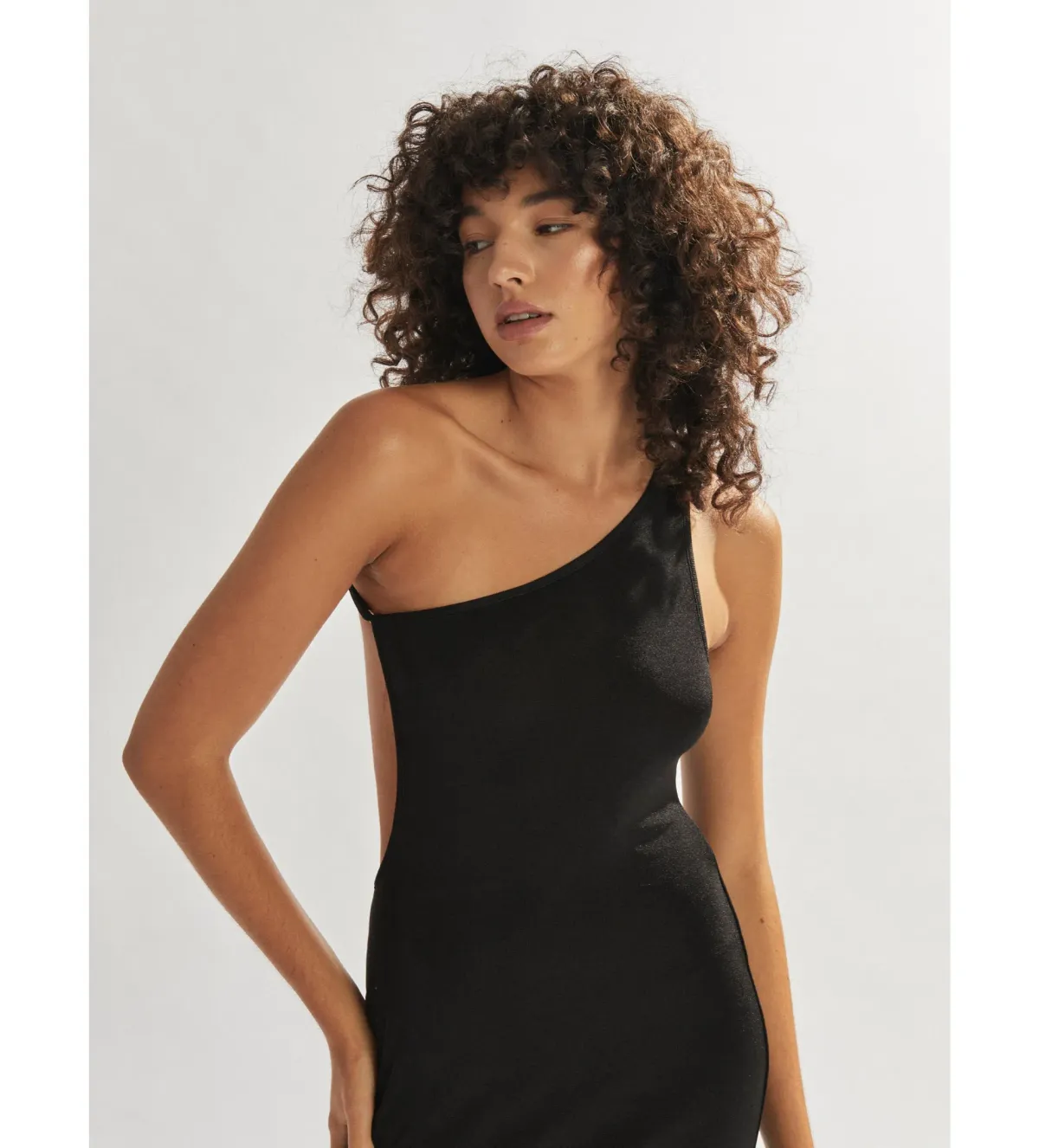 One Mile The Label Katie One Shoulder Dress Black Size 6 - Image 2