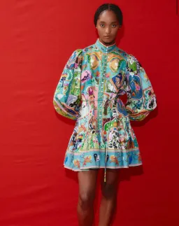 Alemais Evergreen Mini Dress Multi Size AU 8 for rent on The Volte - image 4