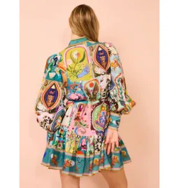 Alemais Evergreen Mini Dress Multi Size AU 8 for rent on The Volte - image 3