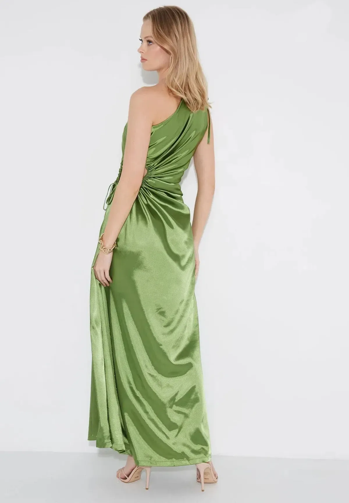 SONYA MODA Nour Maxi Dress Olive size 12 - Image 3
