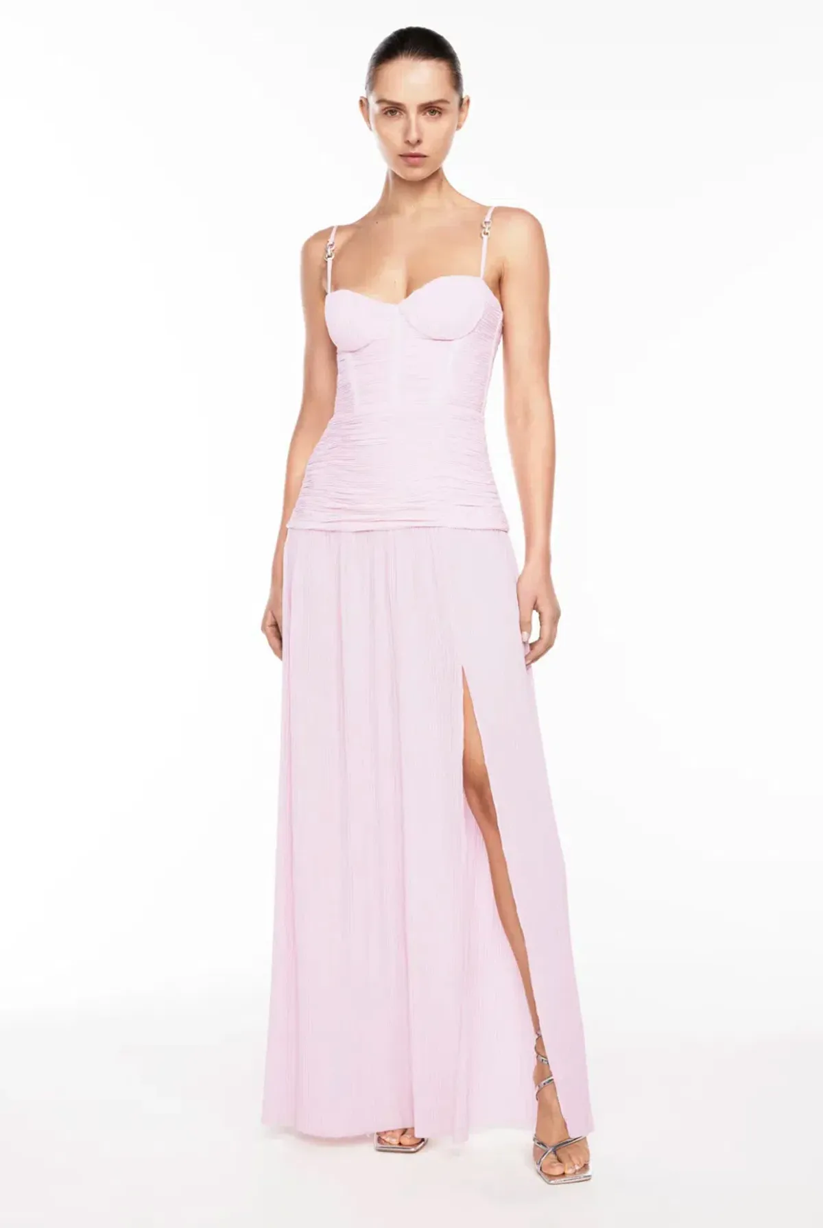 Manning Cartell Double Time Pleat Dress Hydrangea Pink Size 12 - Image 5