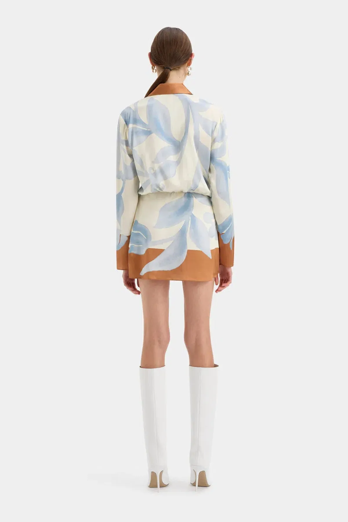 Sir the Label Sorrento Shirt Mini Dress in Sciarpa Print Size 4 / AU 14 - Image 3