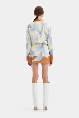 Sir the Label Sorrento Shirt Mini Dress in Sciarpa Print Size 4 / AU 14 for rent on The Volte - image 3