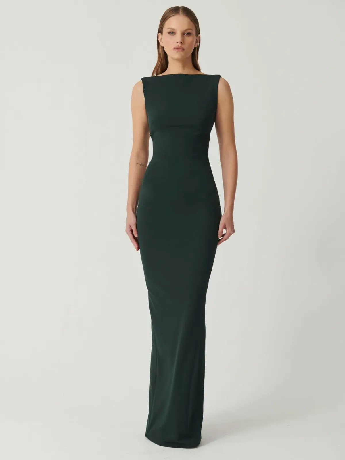 Effie Kats Verona Gown Sacramento Green Size 10 - Image 1