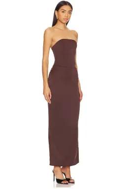 Bec & Bridge Jones Strapless Maxi Dress Cocoa Size 6 for rent on The Volte - image 3