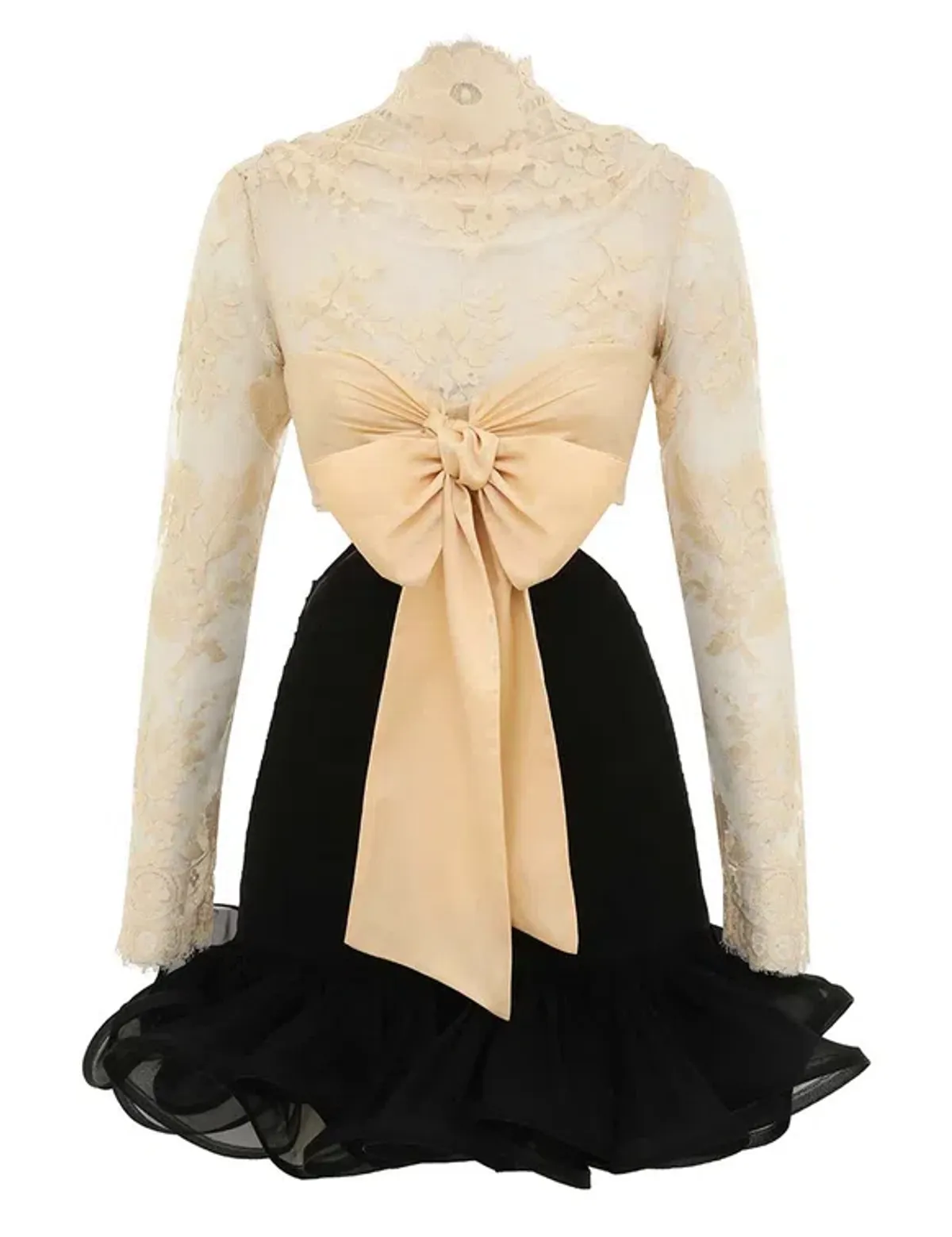 Zimmermann The Illustration Flounce Mini in Tea/Black Size 0P /Au 6 - Image 9