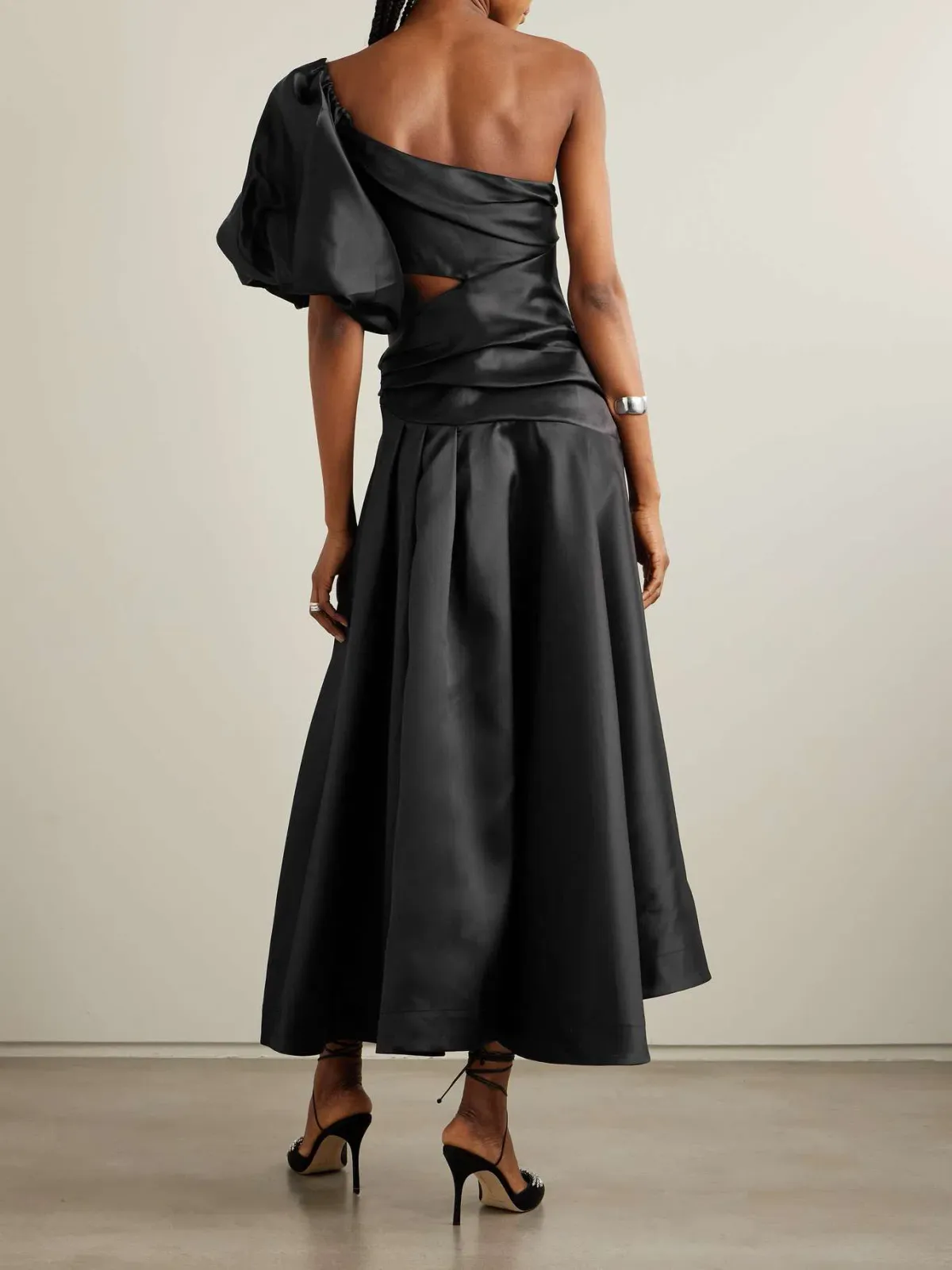 Alemais Regent Noir Gown Black Floral Size Au 6 - Image 2