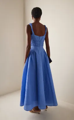 Rachel Gilbert Sophy Strap Midi Dress Blue Size 12 for rent on The Volte - image 2
