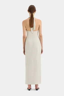 Sir the Label Affogato Halter Dress Ecru Size 4 / AU 14 for rent on The Volte - image 3