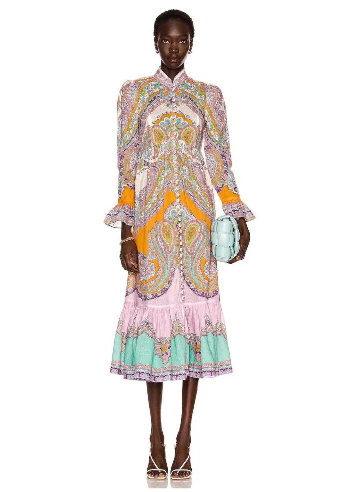 Zimmermann Lola Paisley Midi Dress Daisy Paisley Size 0 / AU 8 - Image 1