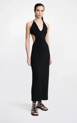 Dion Lee V Neck Rope Dress Black Size 10 for rent on The Volte - image 4