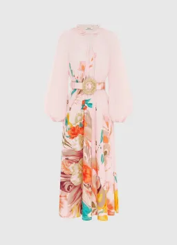 Leo Lin Pippa Midi Dress in Euphoria Print Size 10 for rent on The Volte - image 6