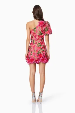 Elliatt Valentina One Shoulder Mini Dress Floral Size S / AU 8 for rent on The Volte - image 3