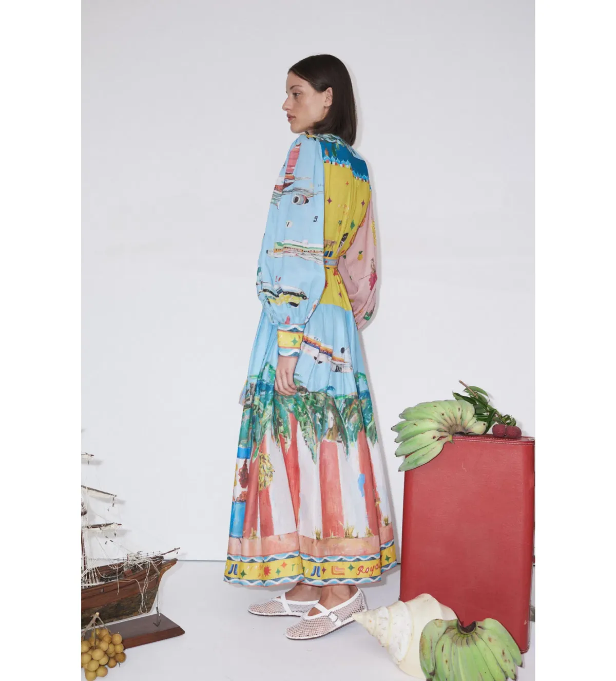Alemais All Aboard Shirtdress Multi Size AU 16 - Image 3