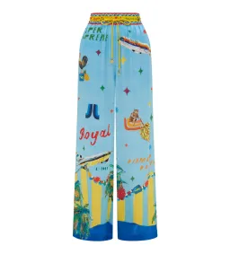 Alemais All Aboard Silk Shirt and Pant Set Print Size AU 14 for rent on The Volte - image 5