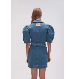Aje Adriana Puff Sleeve Mini Dress 90's Wash Size AU 8  for rent on The Volte - image 3