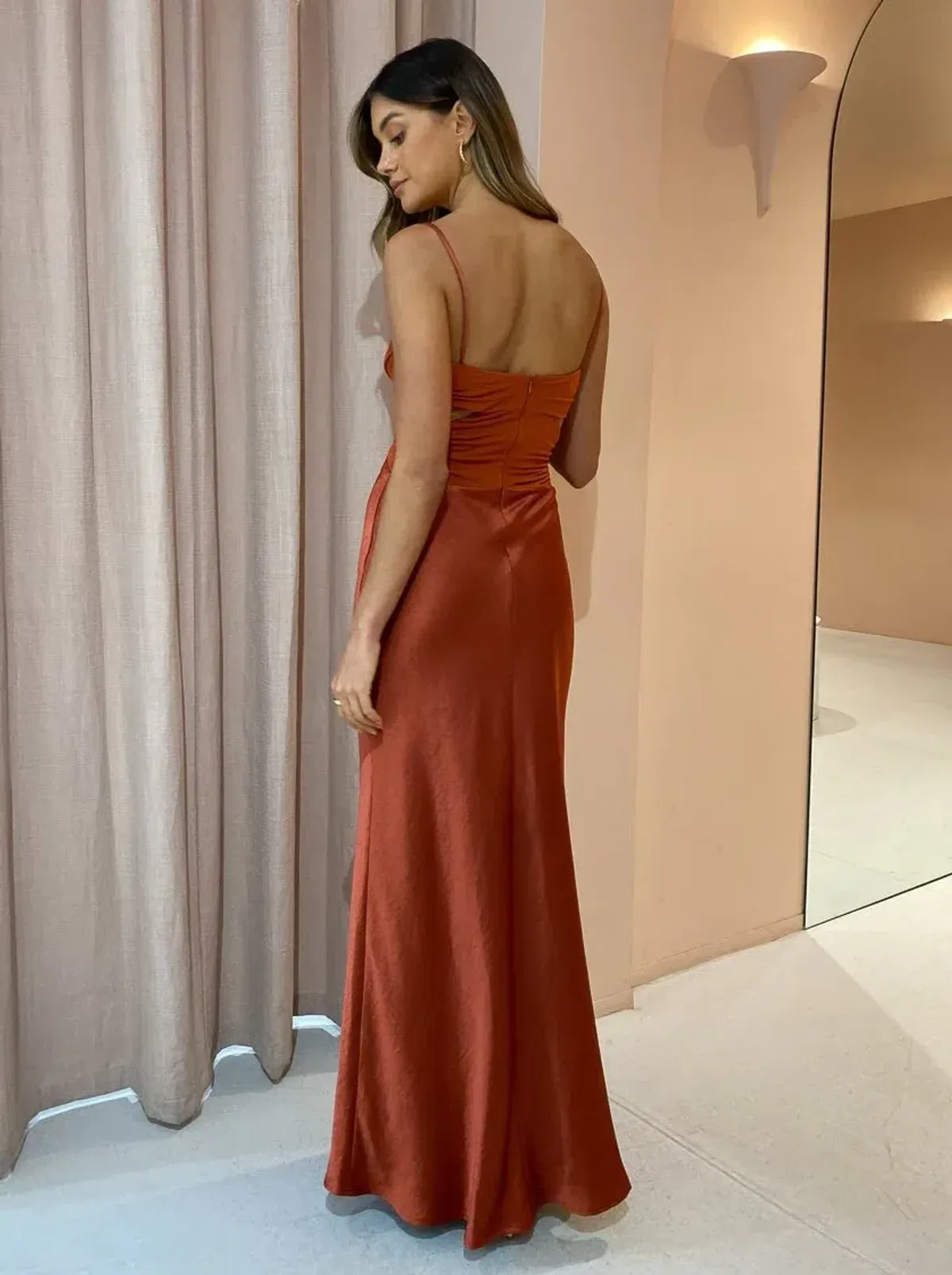 Bec + Bridge Nadia Twist Maxi Dress Auburn Size 10 - Image 2