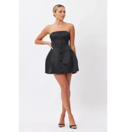 Bianca & Bridgett Elysse Mini Dress Black Size AU 6 for rent on The Volte - image 2