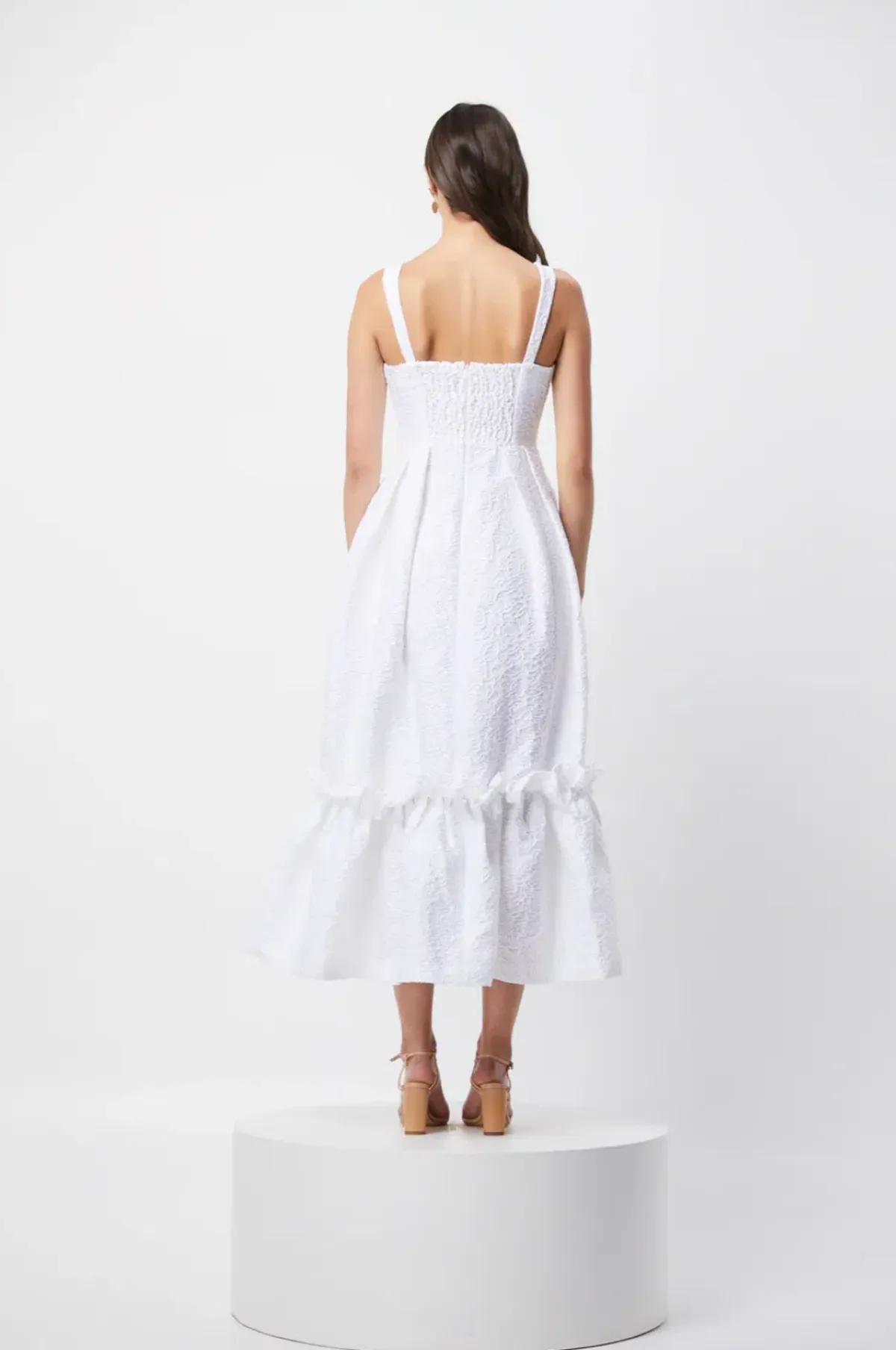 Elliott Insonomy Jacquard Dress White Size XS / AU 6 - Image 2