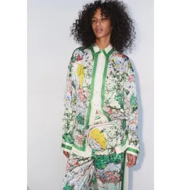 Alemais Odyssey Silk Shirt and Pant Set Multi Size AU 16 for rent on The Volte - image 4