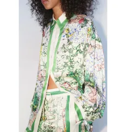 Alemais Odyssey Silk Shirt and Pant Set Multi Size AU 16 for rent on The Volte - image 3