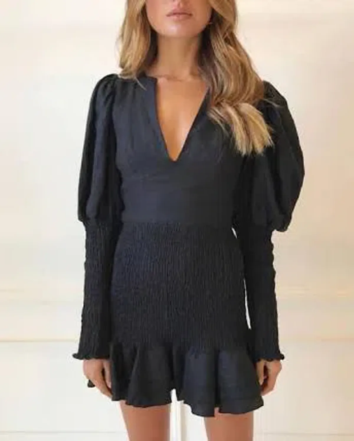 Joslin Studio Morgan Linen Dress Black Size 8 - Image 2